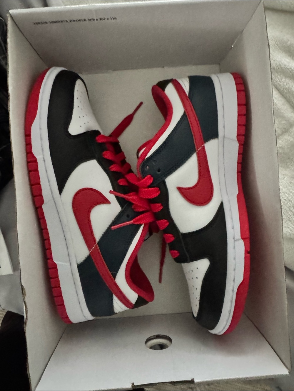 Nike Women’s Red, Black & White Low-Top Sneakers